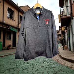 NWT Champion WSU Cougars Washington XXL Black Quarter-Zip Pullover